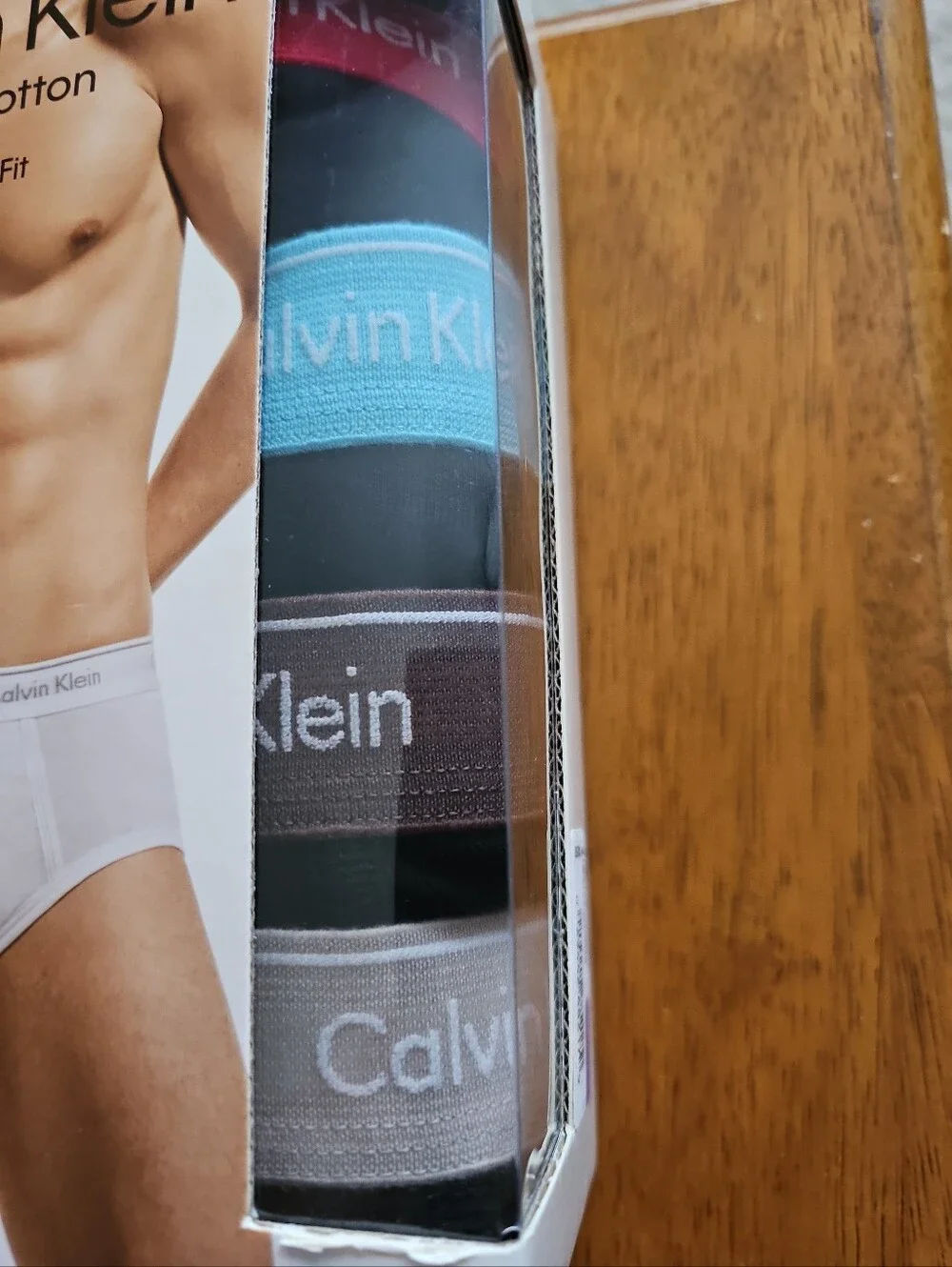 Calvin Klein Men’s Briefs Pack with White, Black, Blue, Gray Waistbands 2xl New